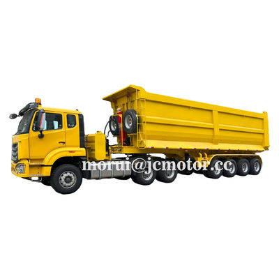 Chariot de décharge lourd de Dongfeng 6X4 Tracteur 100Ton Taper semi-remorque Mining 50Cbm