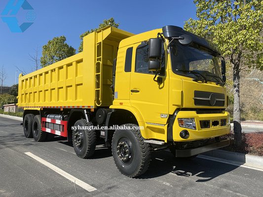 Le transport de notation lourd de extraction 50 Ton Dump Truck 8x4 12 de camion à benne basculante roule le moteur diesel