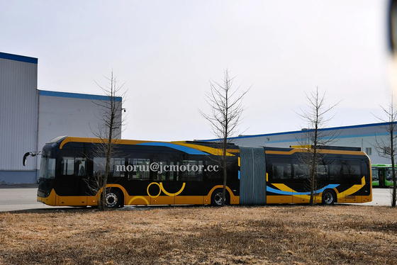 Autobus public électrique à pile à hydrogène de 18 m articulé BRT FCV 155 Passagers 350 km kilométrage