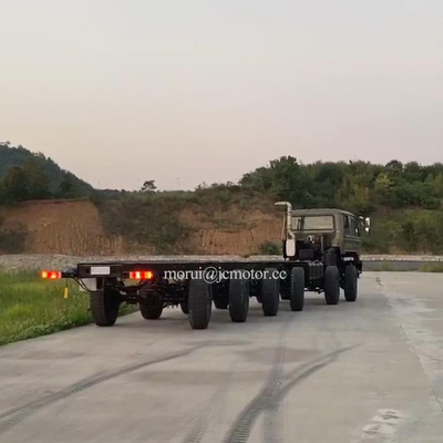 Military 12 roues à traction intégrale six essieux camion hors route châssis 12x12 transporteur lanceur d'érecteur