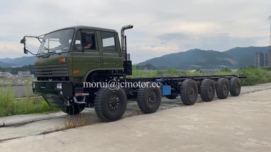 Military 12 roues à traction intégrale six essieux camion hors route châssis 12x12 transporteur lanceur d'érecteur