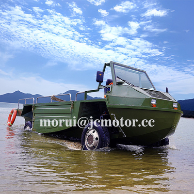 Véhicule amphibie tout-terrain personnalisé 4 roues motrices 1000 kg/10-personne de capacité hybride et versions à combustible pour la terre et l'eau