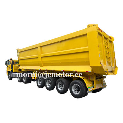 Chariot de décharge lourd de Dongfeng 6X4 Tracteur 100Ton Taper semi-remorque Mining 50Cbm