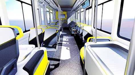 La ville électrique de CRRC transporte la configuration facultative de sièges du kilomètrage 30 de 12m 500KM