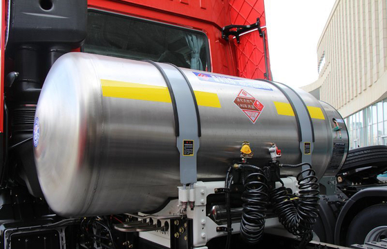 La masse résistante 39,5 Ton Logistics Transport de traction du camion 470hp de tracteur du GNL 6x4