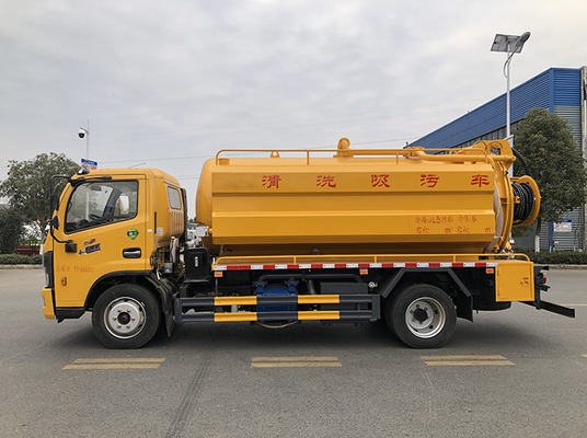 Émission municipale de l'euro 6 de réservoir du camion 165hp 10 CBM d'hygiène d'aspiration d'eaux d'égout