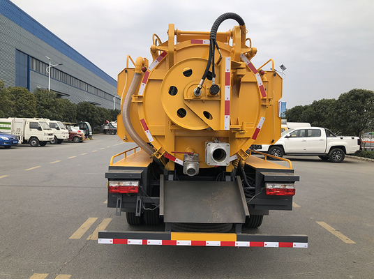 Émission municipale de l'euro 6 de réservoir du camion 165hp 10 CBM d'hygiène d'aspiration d'eaux d'égout