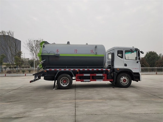 Camion-citerne aspirateur 11,5 diesel d'aspiration d'eaux d'égout de CBM 200 HP de camion fécal moyen d'aspiration