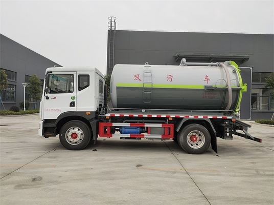 Camion-citerne aspirateur 11,5 diesel d'aspiration d'eaux d'égout de CBM 200 HP de camion fécal moyen d'aspiration