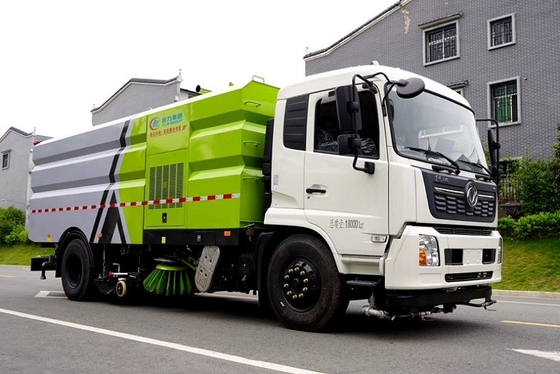 16 camion municipal de nettoyage de balayeuse de l'empattement 5000mm 210 HP de camion d'hygiène de CBM