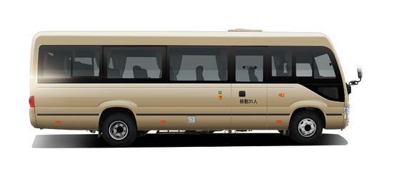 Euro 2 4 5 6 transmission manuelle diesel de Commuter Bus 154 HP 4400mm d'entraîneur