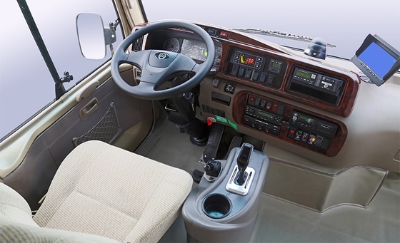 Car de luxe gauche Bus de la direction EV d'autobus électrique pur du kilomètrage 375km