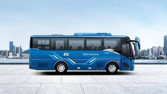 le car de touristes Bus Pure Electric 39 Seater d'empattement de 4300mm est parti de la direction