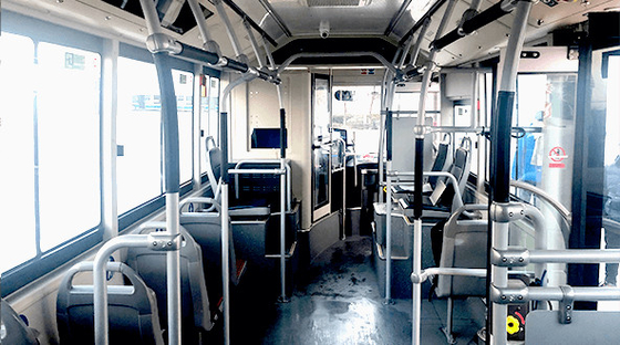 sièges de la direction de gauche d'autobus de passage de ville de 8.5m EV kilomètrage public 16 - 26 150 - 200km